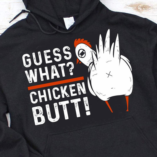 ¡Adivina qué! Sudadera con capucha y camiseta de pollo