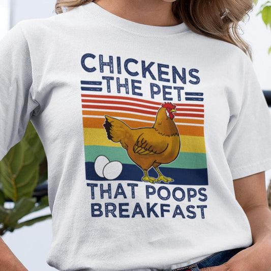 Camiseta Chickens La mascota que hace caca para amantes de los pollos