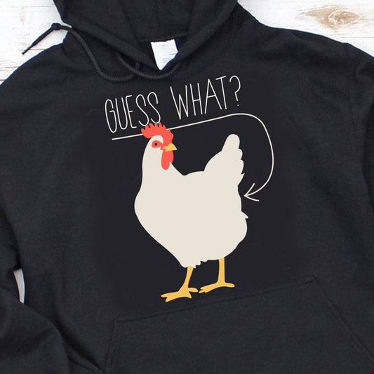 ¿Adivina qué? Sudadera con capucha y camiseta de pollo