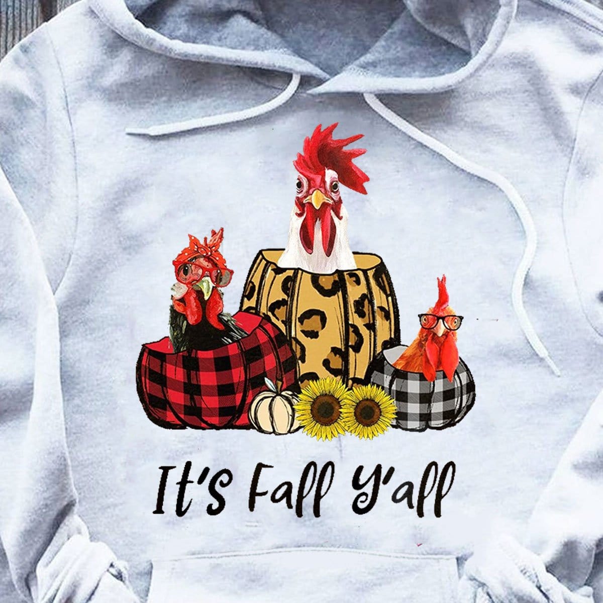 It's Fall Y'all Halloween Chicken Hoodie, Shirts