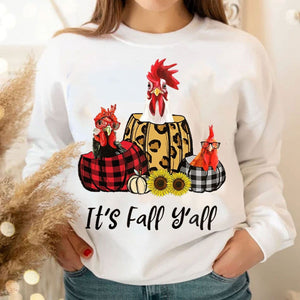 It's Fall Y'all Halloween Chicken Hoodie, Shirts