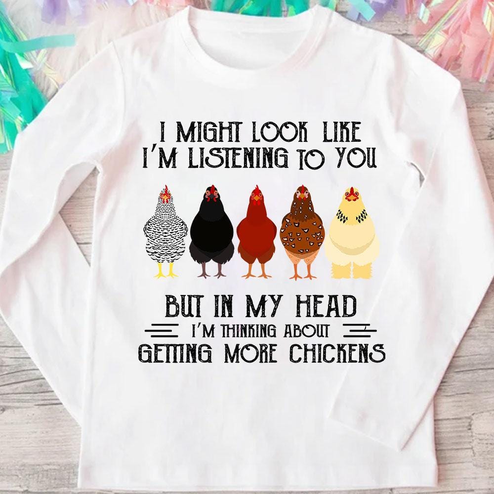En mi cabeza estoy pensando en conseguir más pollos Sudadera con capucha, camiseta