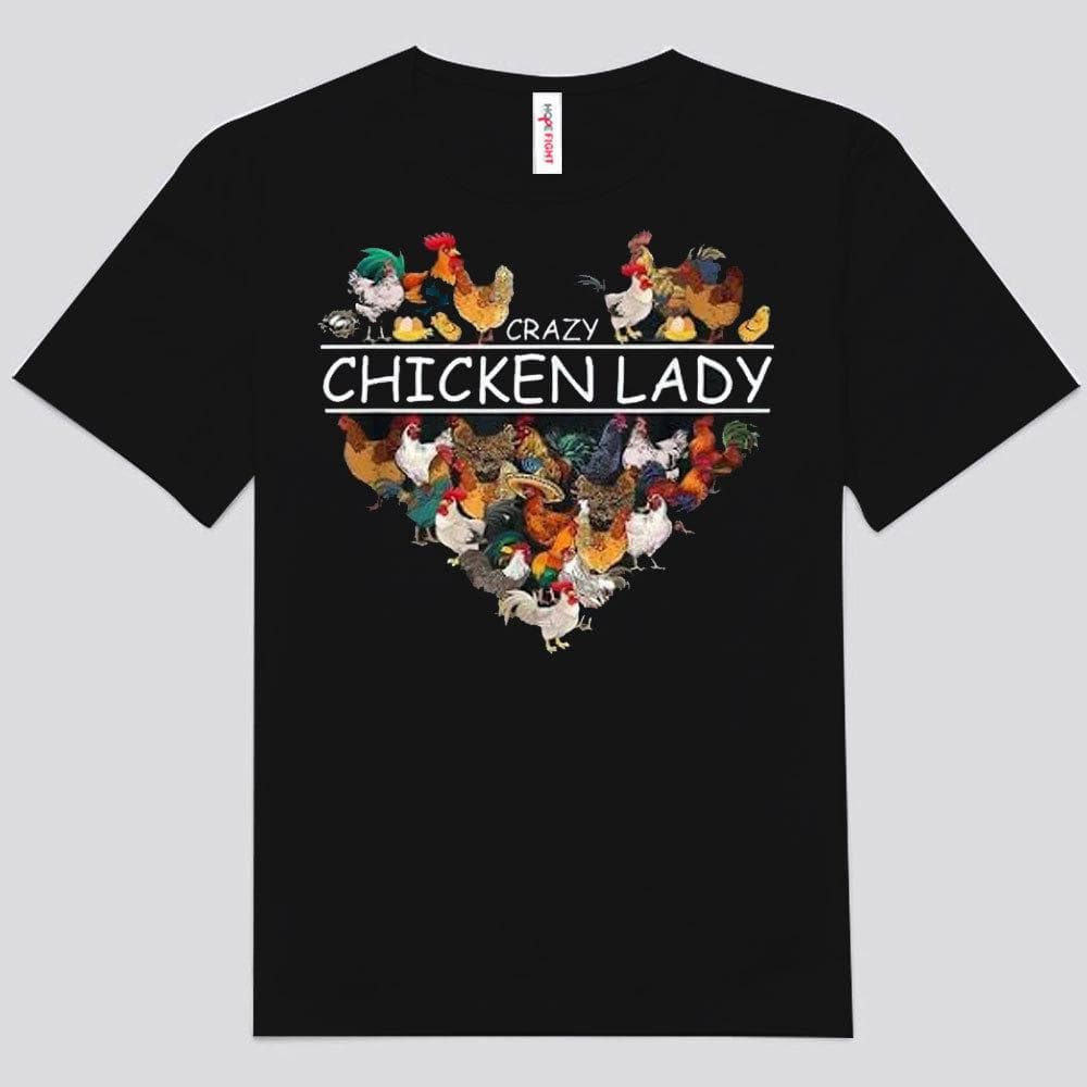 Camisetas de la señora gallina loca