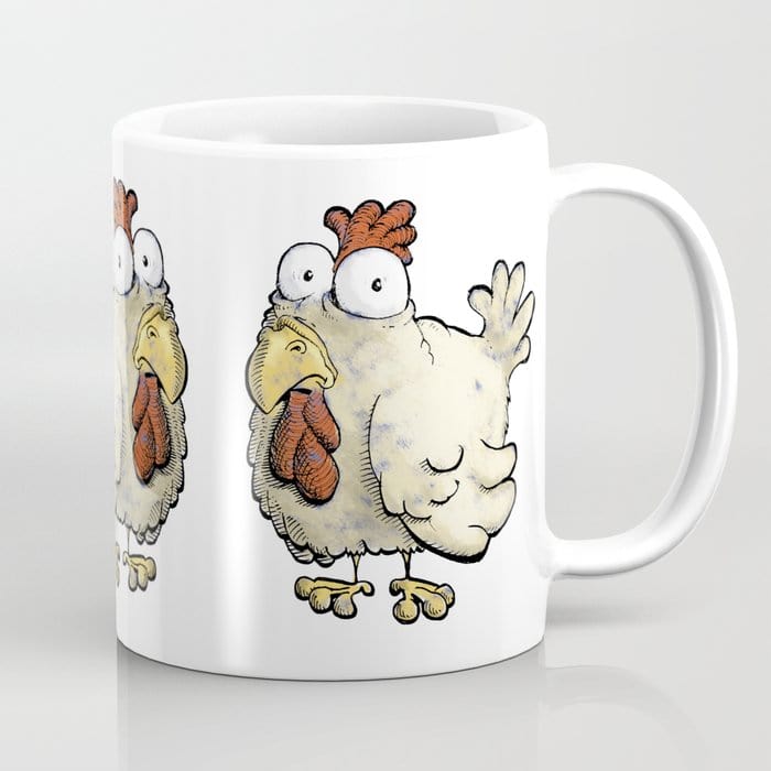 Linda taza de mamá gallina