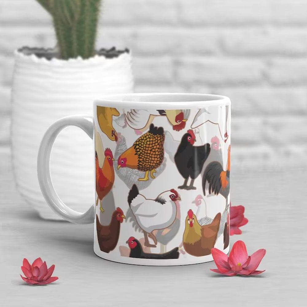 Taza con forma de pollo