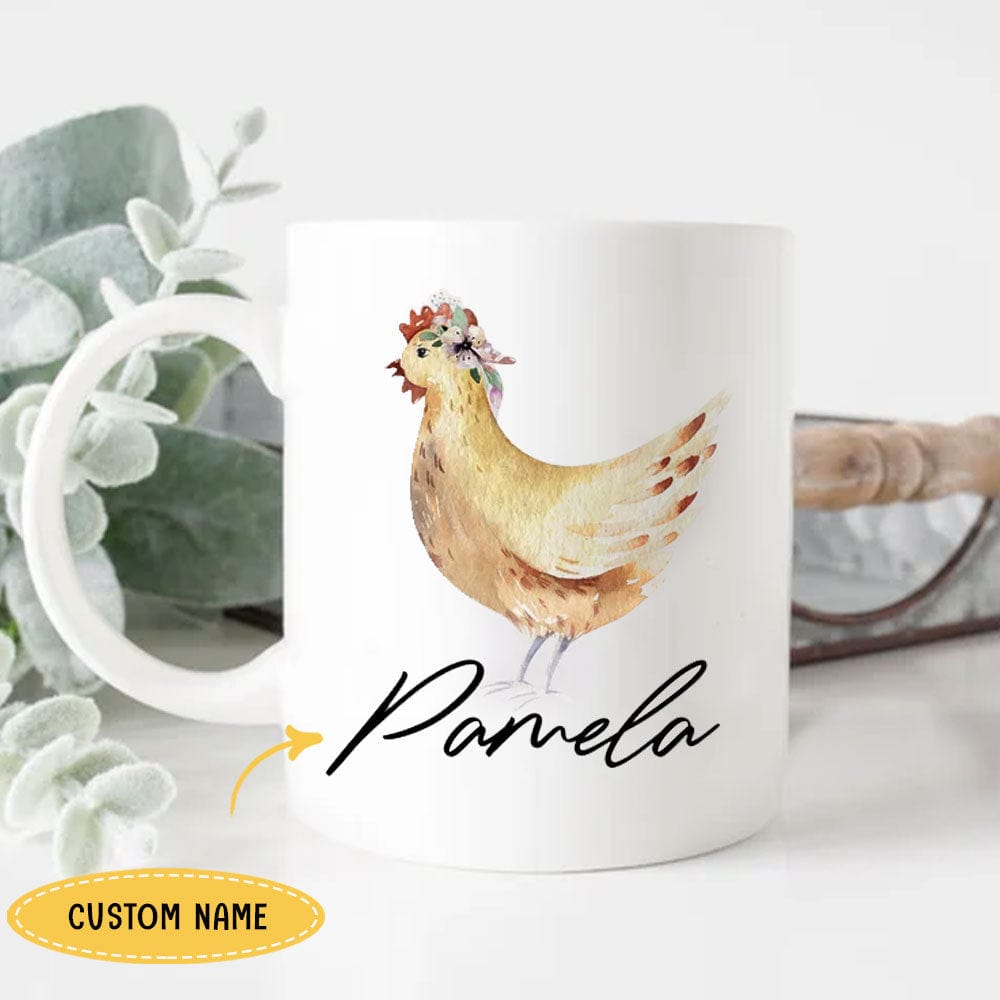 Personalized Hen Chicken Mug