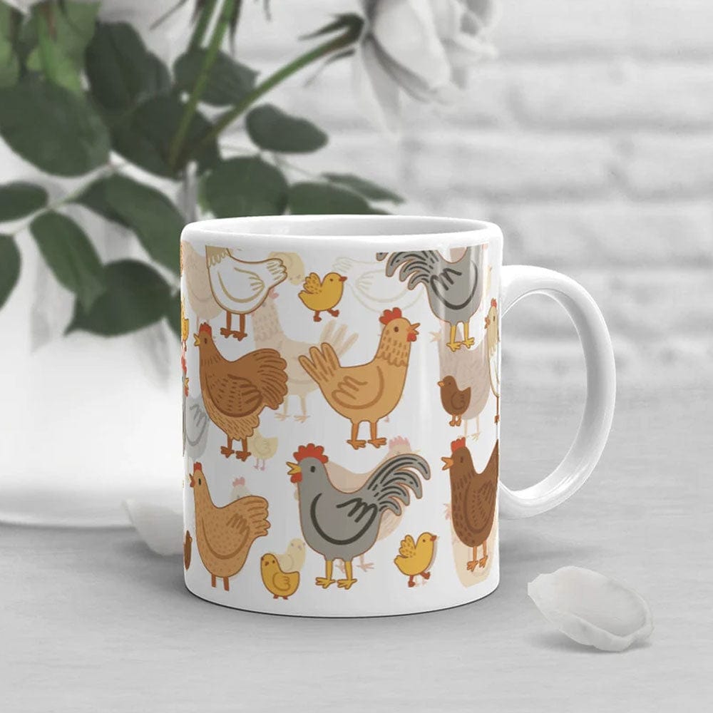 Taza con forma de pollo