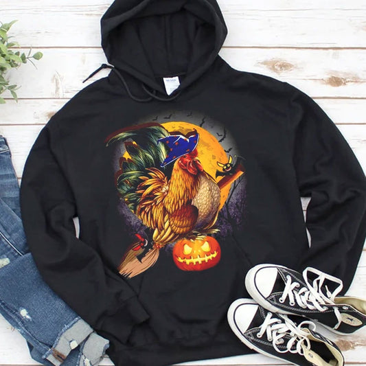 Sudadera con capucha y camisetas de pollo para Halloween