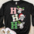 Camisetas navideñas de vaca Ho Ho Ho