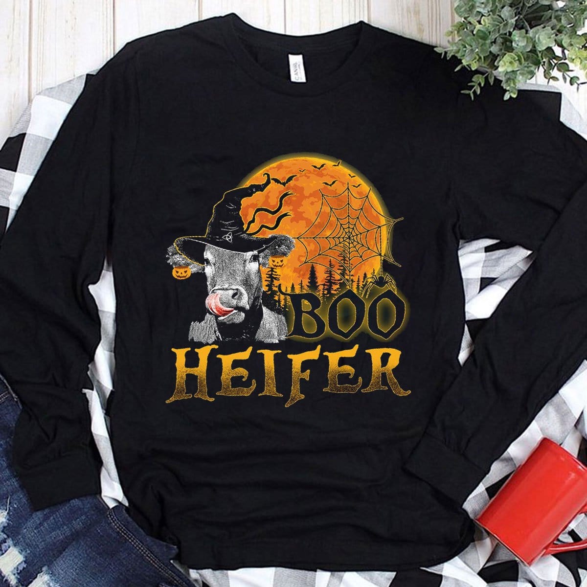 Boo Heifer Halloween Cow Hoodie, Shirts