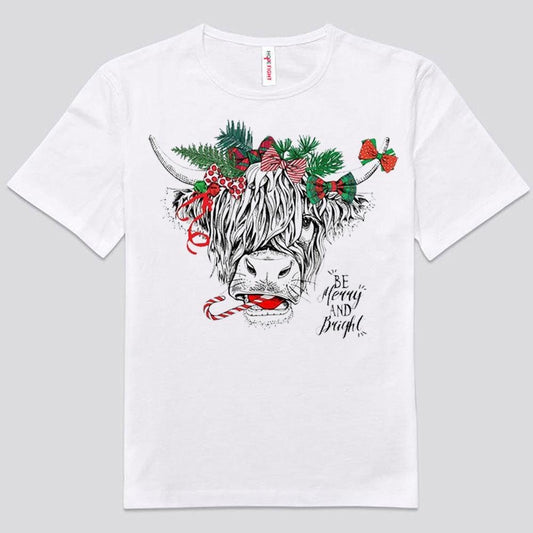 Me caso y camisas navideñas de vacas brillantes
