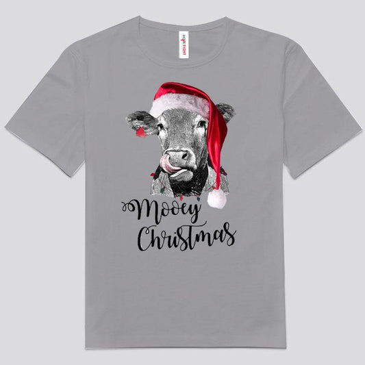 Camisetas navideñas de vacas Mooey