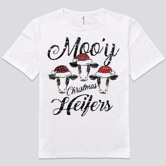 Vaquillas navideñas Moo'y, camisetas para vacas