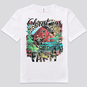 Christmas On The Farm Cow Shirts