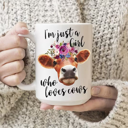 Taza Soy solo una chica que ama las vacas