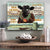 Life Is Short Break The Rules, Cow Poster, Canvas