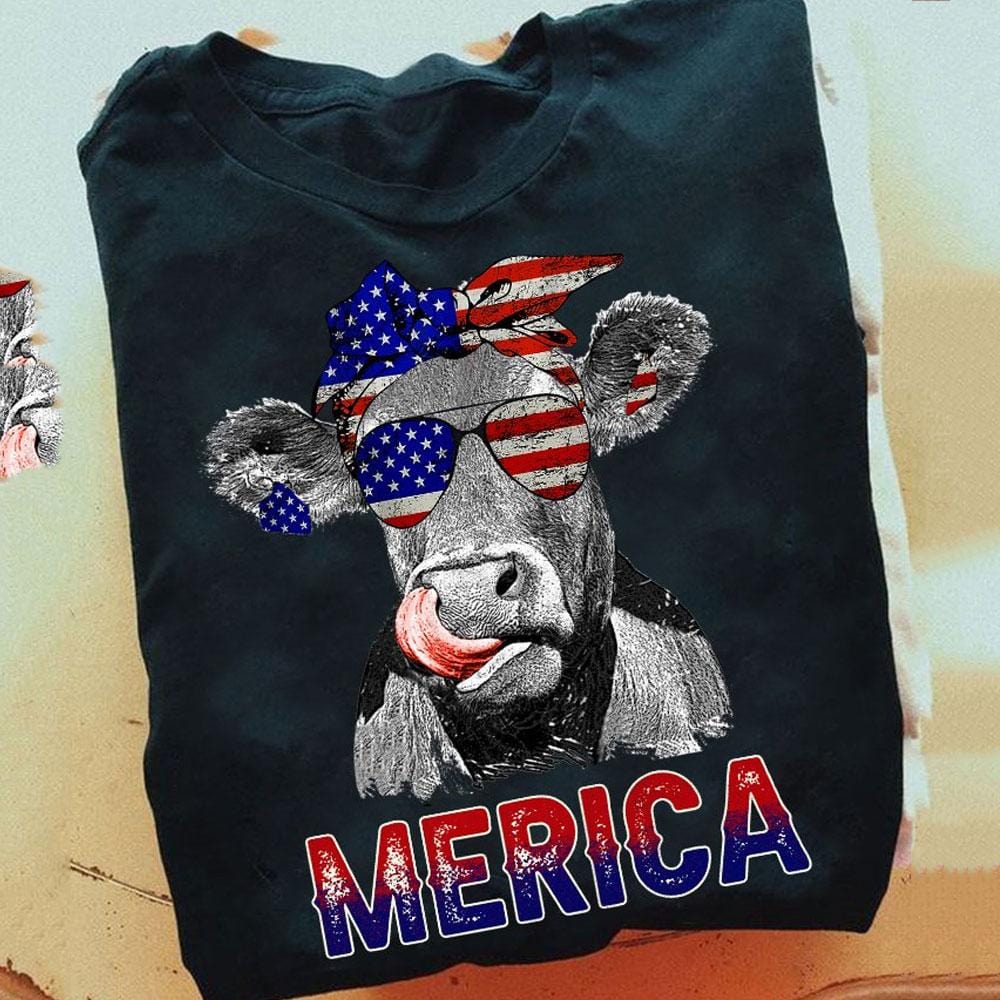 Merica Cow Shirts