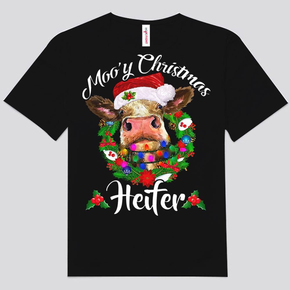 Moo'y Christmas Heifer, Cow Shirts