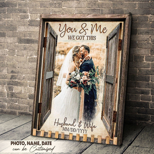 Póster personalizado de pareja de San Valentín "Tú y yo, tenemos esto", lienzo