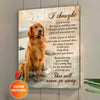I Thought Of You Today Personalized Pet Memorial Poster, Canvas