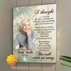 I Thought Of You Today Personalized Memorial Poster, Canvas