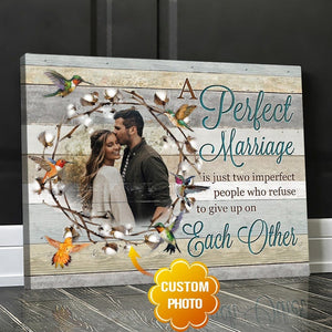 A Perfect Marriage Personalized Couple Valentine Poster, Canvas