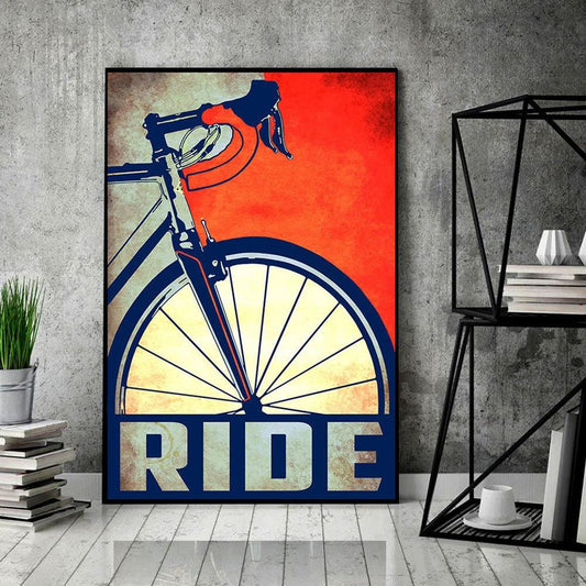 Carteles de ciclismo, póster de paseo en bicicleta para ciclistas