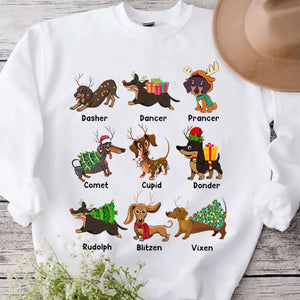 Camisetas navideñas de perros salchicha