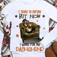 I Tried To Retire But Now I Work For My Dachshund Shirts