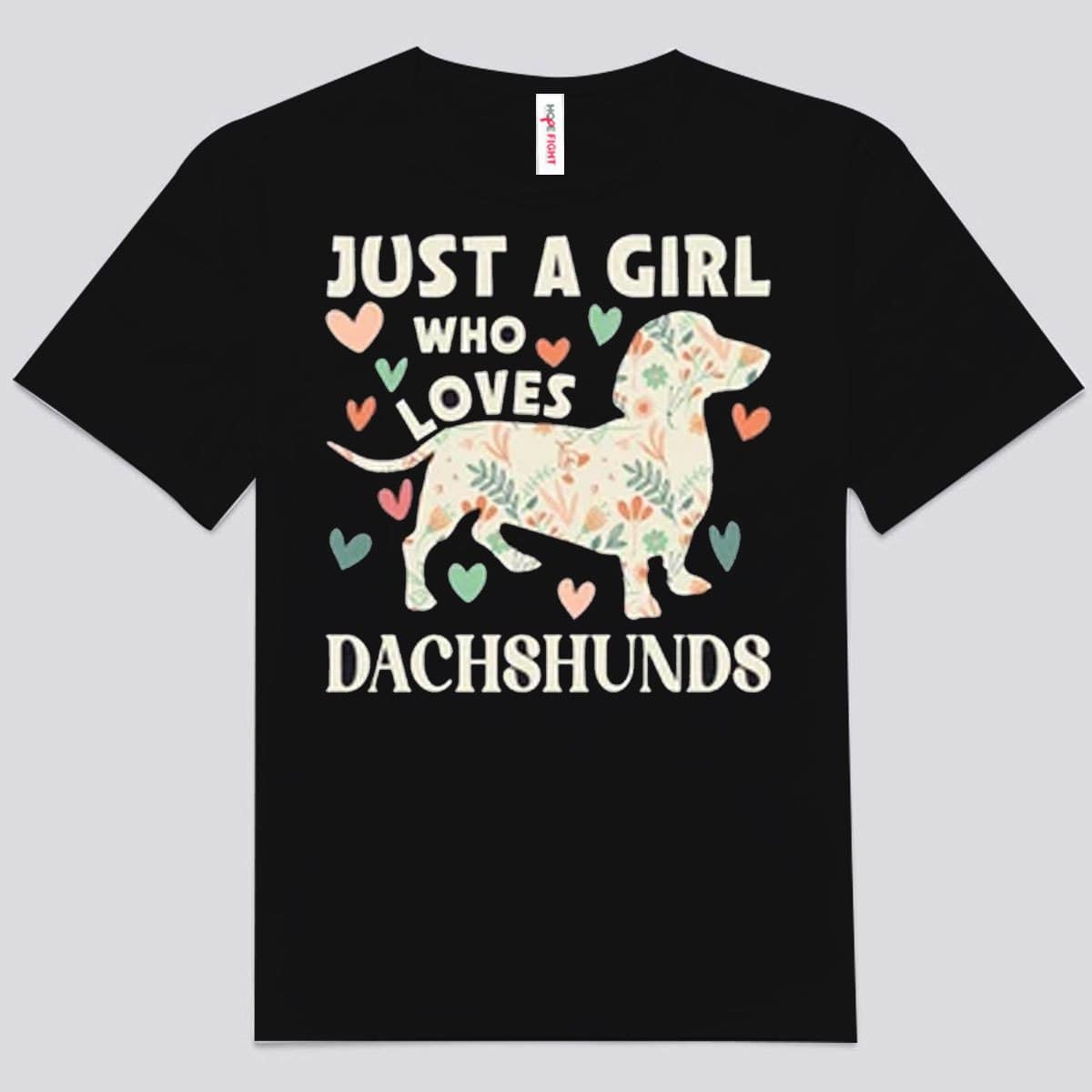 Solo una chica que ama las camisetas de Dachshund