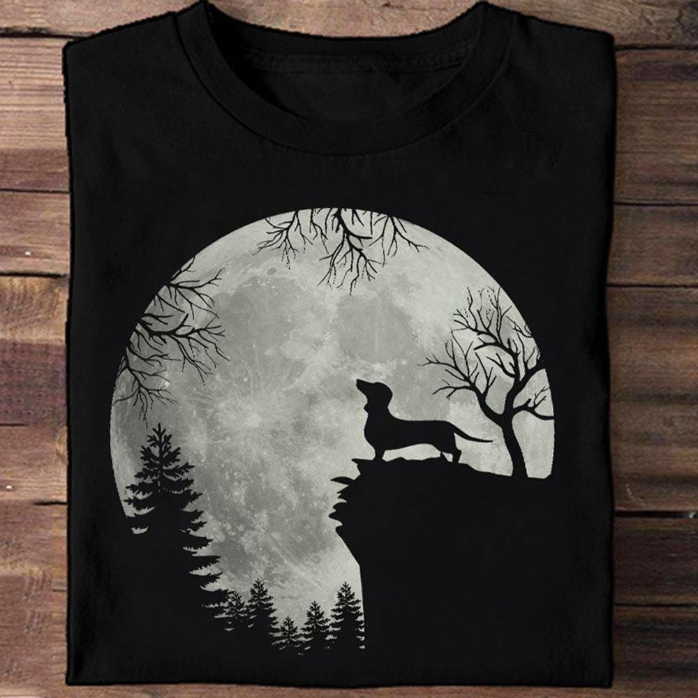 Dachshund In The Moonlight Shirts