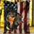 American Flag Dachshund Blanket, Fleece & Sherpa