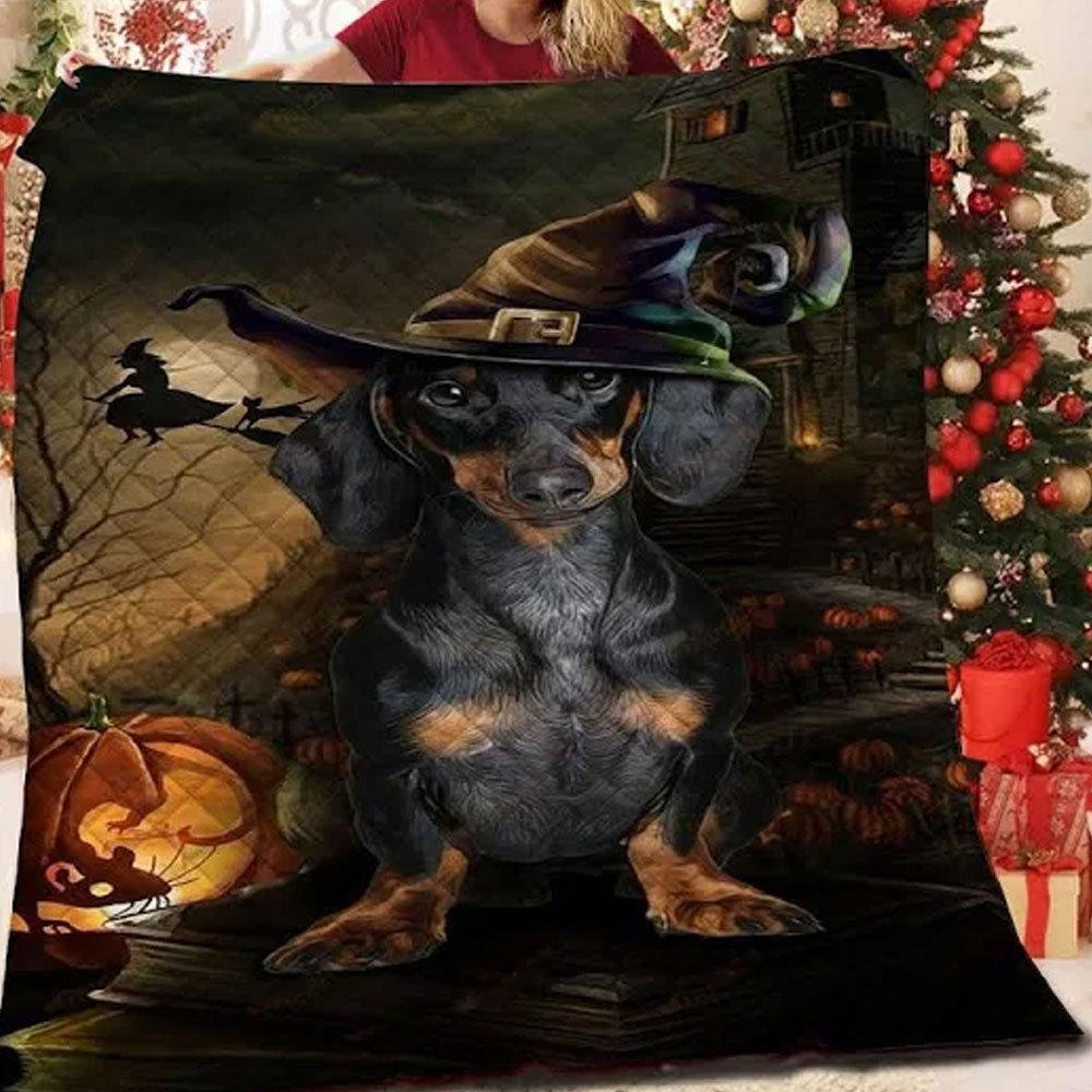 Dachshund best sale christmas blanket