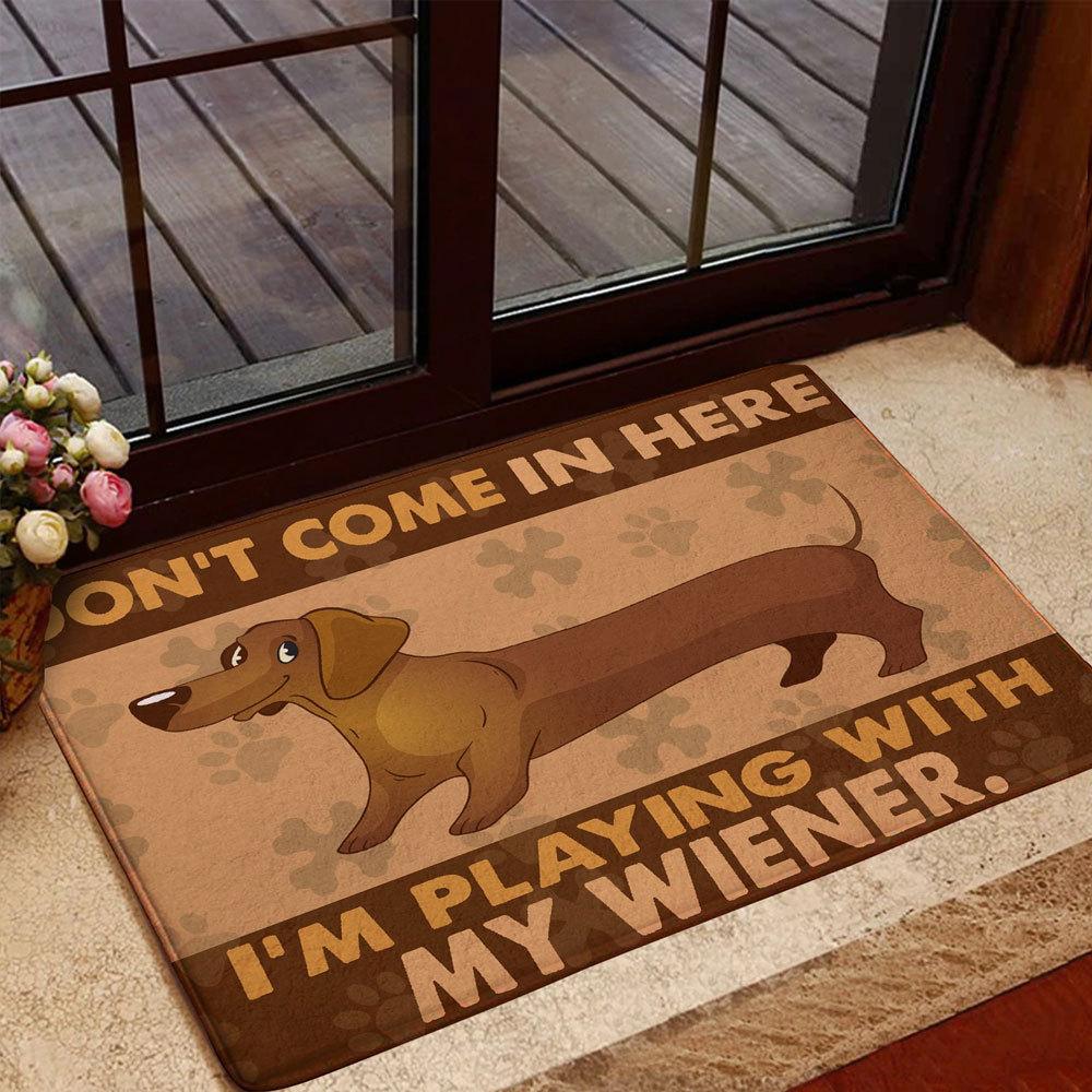 Does This Mat Make My Wiener Look Big Doormat