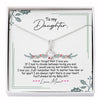 Christmas Alluring Beauty Necklace Gift For Daughter - I'm Always Right Here In Your Heart From Mom