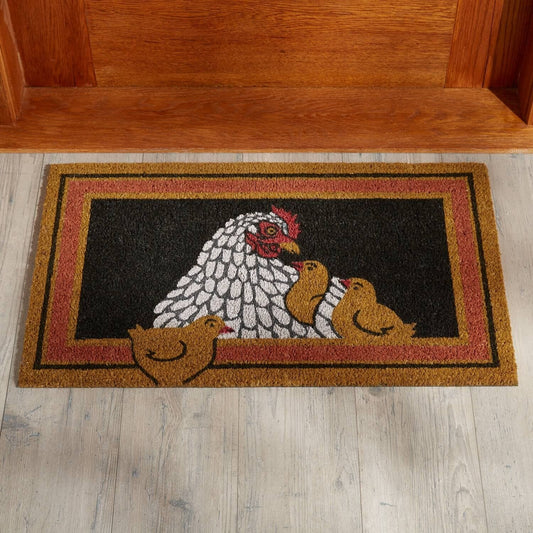 Chicken Hen & Chicks Chicken Doormat