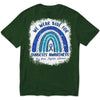No One Fights Alone We Wear Blue For Diabetes Rainbow Shirt