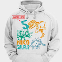Personalized Dinosaur Birthday Shirts For Family