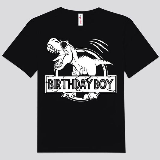 Camisetas de dinosaurios para niños que cumplen años