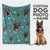 Personalized Dog Fleece & Sherpa Blanket Custom Photo