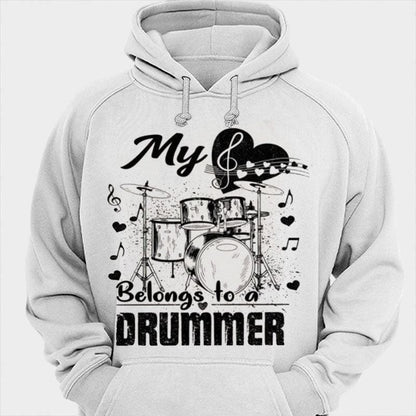 Mi corazón pertenece a un baterista Camisetas