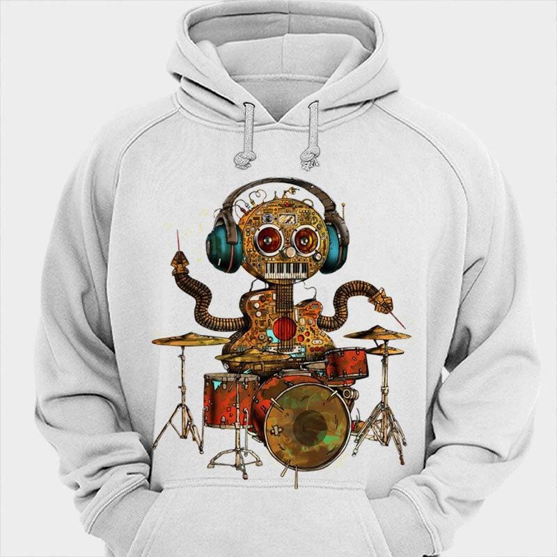 Camisetas de baterista que toca el tambor