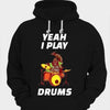 Yeah I Play Drums Animal Drummer Shirts
