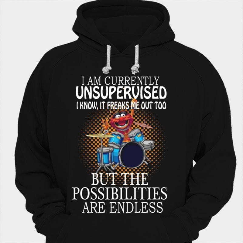 Actualmente soy un animal sin supervisión que actúa como baterista