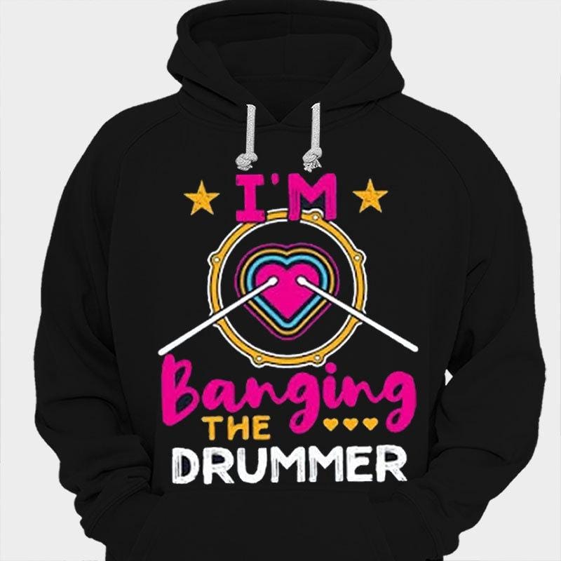 Camisetas con la frase "Estoy golpeando al baterista"