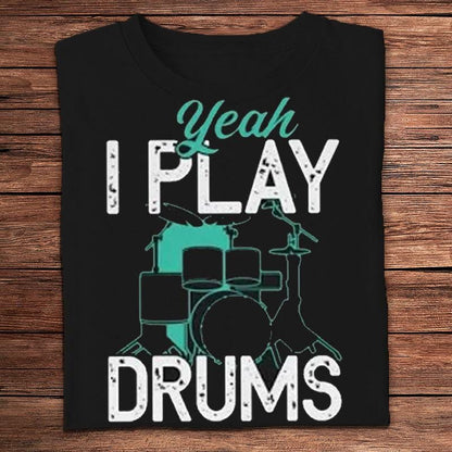 Sí, toco la batería Camisetas de baterista
