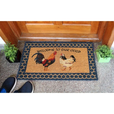 Welcome To Our Coop Chicken Doormat