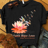 Faith Hope Love With Lotus & Dragonfly, Multiple Sclerosis Shirts