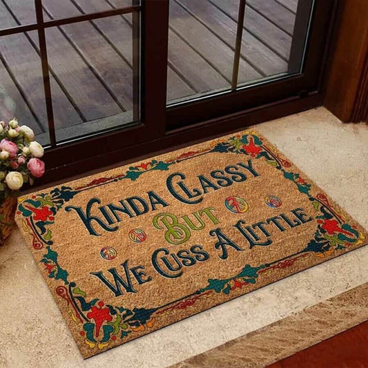 Kinda Classy  Hippie Doormat