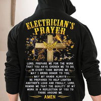 Electrician's Prayer With Cross Shirts